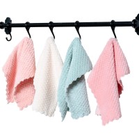 加厚吸水珊瑚绒厨房浴室家用清洁台面布擦桌子洗碗抹布毛巾